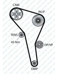 Correa de distribución Audi / Ford 941001 137 dientes