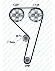 941049 Correa dentada Dayco