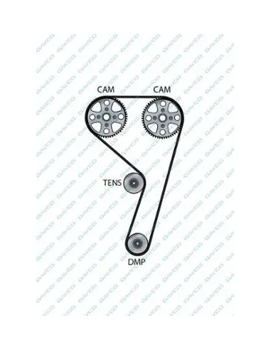 Correa de distribución Ford 941092 116 dientes