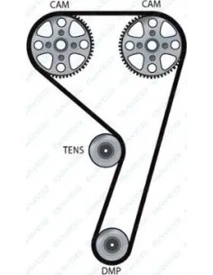 Correa de distribución Ford 941136 116 dientes