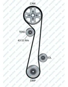 Manguera del radiador Ford 94340