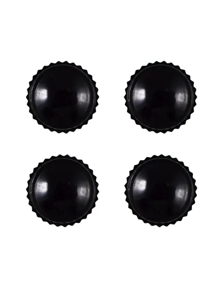 11902 Set De 4 Tapones De Plástico negros Para Válvula neumátic JBM