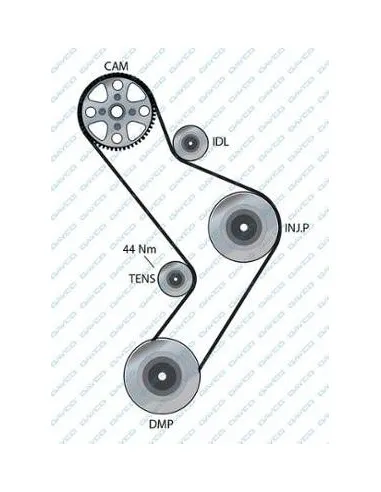 Correa de distribución Dayco 94554 | Recambios Colmenar