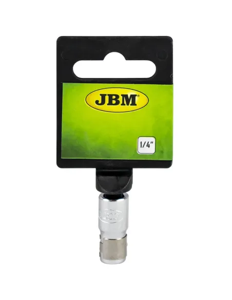 13652 Adaptador De Cabezales Hex. 1/4"X6Mm - Cromado JBM