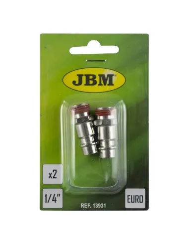 13931 Conector Macho Eur - Rosca Macho 1/4"2Uds...