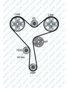 Correa de distribución Isuzu / Lexus 94826 191 dientes