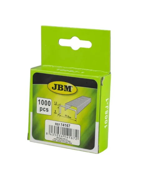 14167 Paquete De 1000 Grapas11.3X0.7X8Mm Para Ref.53589 JBM