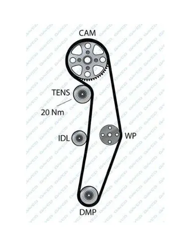 Dayco 94885 - Correa dentada Golf V