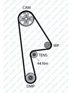 Correa de distribución Honda / Isuzu 94932 104 dientes