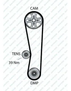 Correa de distribución Daihatsu / Toyota 94933 111 dientes