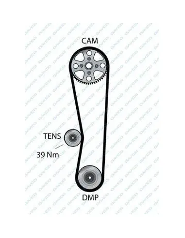 Correa de distribución Daihatsu / Toyota 94933 111 dientes