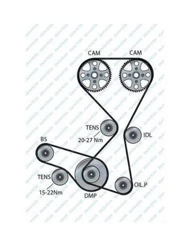 Correa de distribución Hyundai / KIA 94952 175 dientes