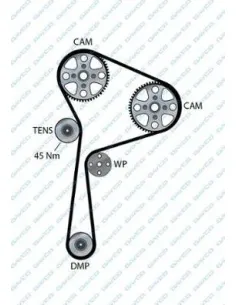 Correa de distribución Nissan / Renault 94982 133 dientes