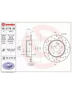 0851783X Disco de freno Brembo