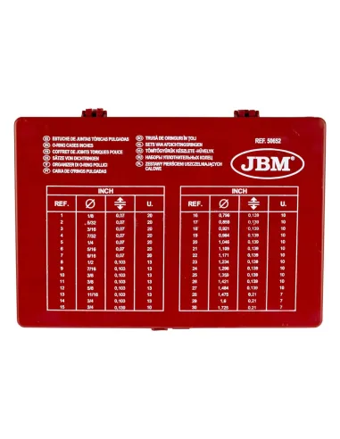 50652 Estuche De Juntas TóRicas Pulgadas JBM
