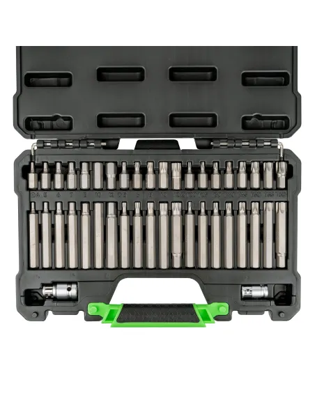 50983 Estuche De 42 Piezas Para Tornillos Hex, 12 Cantos Y Torx JBM