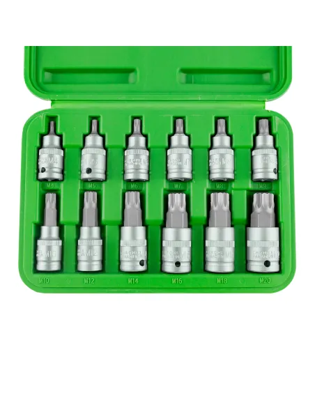 51384 Set De 12 Piezas De 1/2" Punta Doce Cantos JBM
