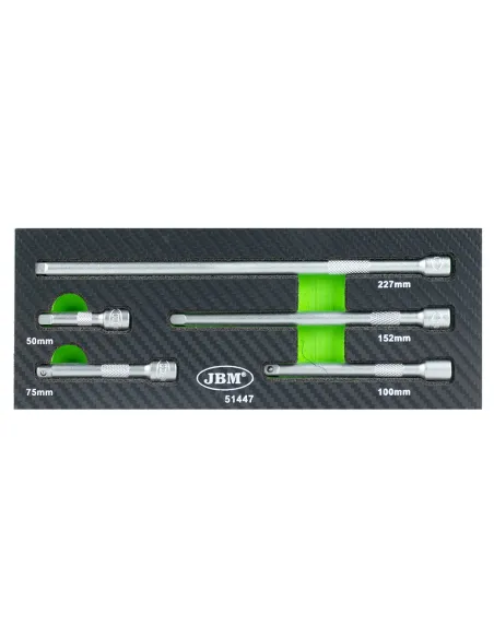 51447 Set De Barras De Extensión  De 1/4 Con Cabota normal JBM