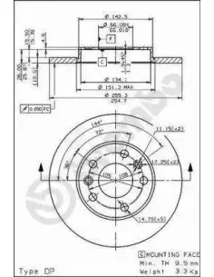 08.5651.20 Disco de freno Brembo