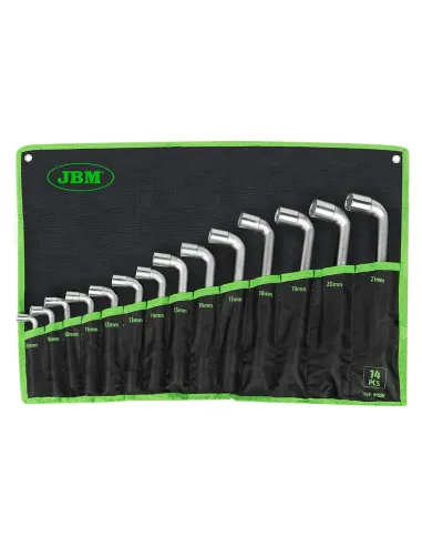 Set de 14 Llaves Pipa de Doble Boca JBM 51528