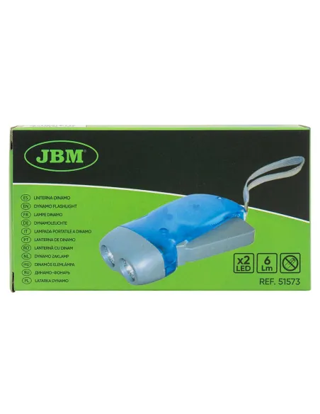 51573 Linterna De Dinamo De 2 Leds JBM