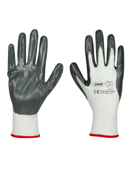 51633 Guantes Con Palma Reforzada De nitrilo T.8 JBM
