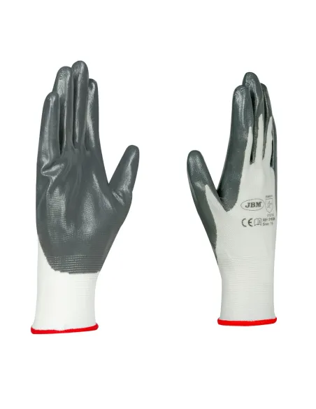 51633 Guantes Con Palma Reforzada De nitrilo T.8 JBM