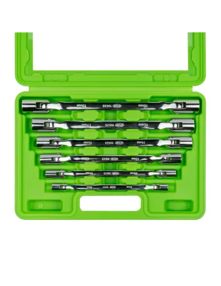 51659 Estuche Con 6 Llaves De Vaso De 12 Cantos Articuladas JBM