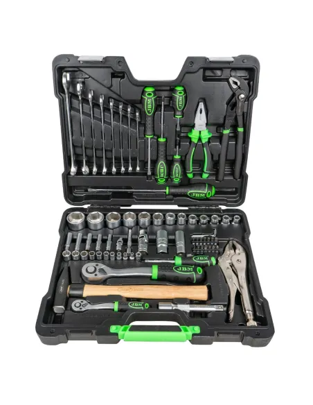 51818 Estuche De Herramientas De 72 Piezas Con Vasos Hexagonales JBM