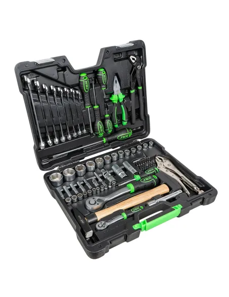 51818 Estuche De Herramientas De 72 Piezas Con Vasos Hexagonales JBM