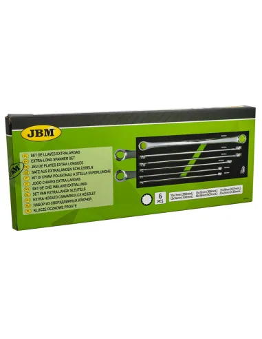 51864 Kit De 6 Llaves Extralargas De 12 Cantos JBM