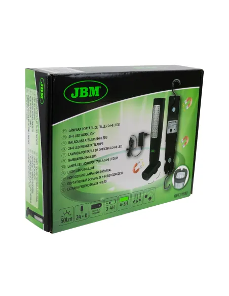 51889 Portátil De Taller 24+6 Leds Con Batería Recargable / Con JBM