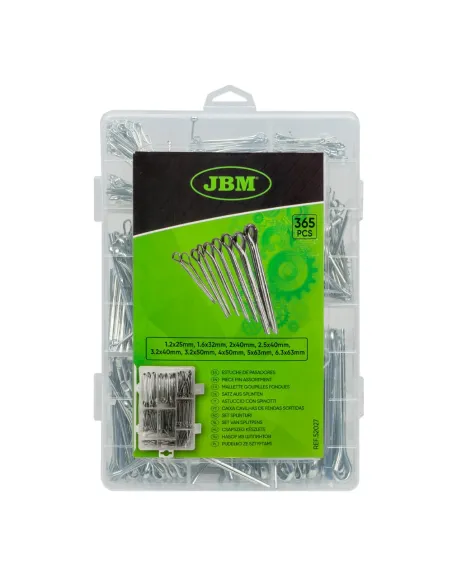 52027 Estuche De Pasadores De Aletas 365 Piezas JBM