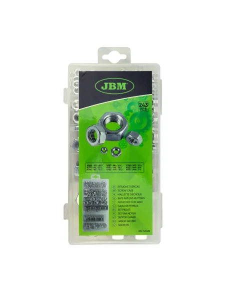 52028 Estuche Tuercas 243 Piezas JBM