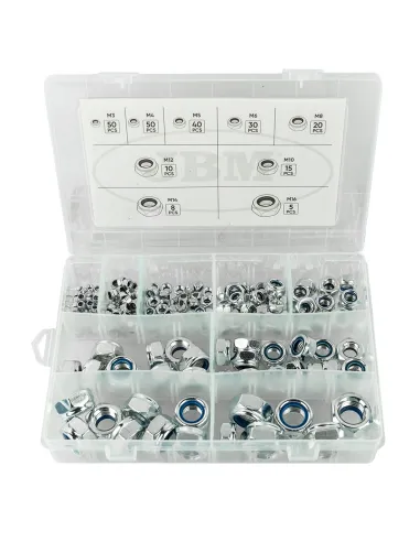 52029 Estuche Tuercas Autoblocantes 228 Piezas JBM