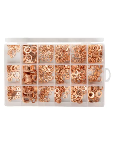 52030 Estuche De Arandelas 18 Cobre 900 Piezas JBM