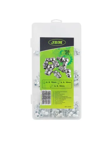 52033 Estuche De Engrasador 135 Piezas JBM