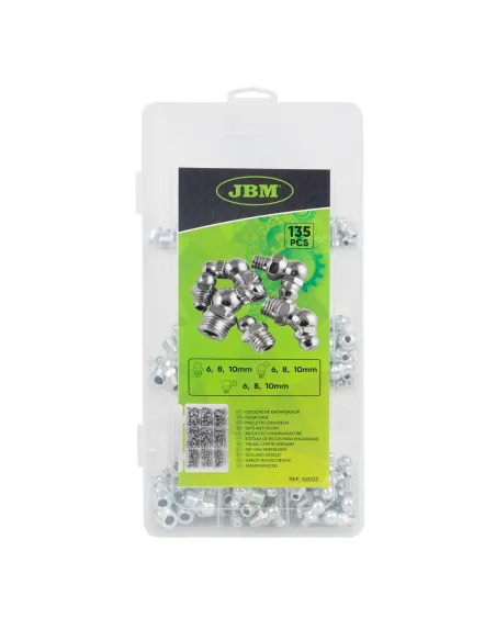 52033 Estuche De Engrasador 135 Piezas JBM