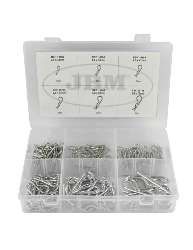 52044 Estuche Clips "R" 150 Piezas JBM