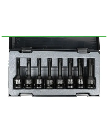 52340 Set De 8 Puntas De Impacto Torx De 1/2" JBM