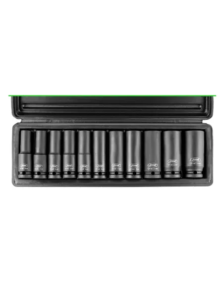 52342 Set De 11 Vasos De Impacto Hexagonal De 1/2" JBM