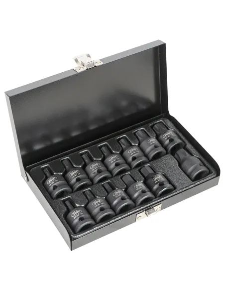 52344 Set De 13 Puntas De Impacto De 1/2" Hexagonal Y Torx JBM