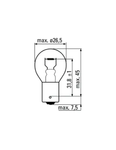 52367 Lámpara Obn 12V 21/5W 2 Polos JBM