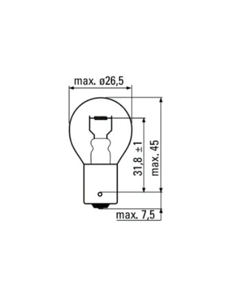 52367 Lámpara Obn 12V 21/5W 2 Polos JBM