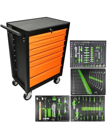 52393 Carro De 7 Cajones naranja Con...