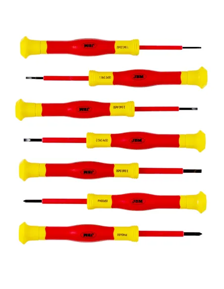 52519 Set De 7 Destornilladores Aislados 1.000V JBM