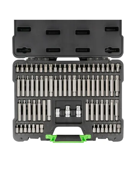 52550 Estuche De Puntas 75 Piezas Para Tornillos Ribe, Xzn, Torx H JBM