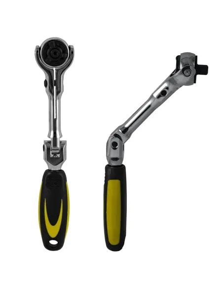 52587 Carraca De  72 Dientes Articulada  1/4" 175Mm JBM