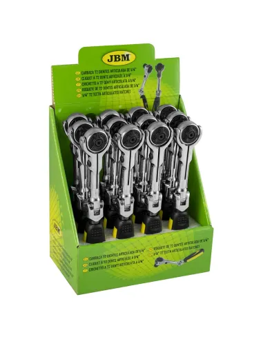 52587 Carraca De  72 Dientes Articulada  1/4"...