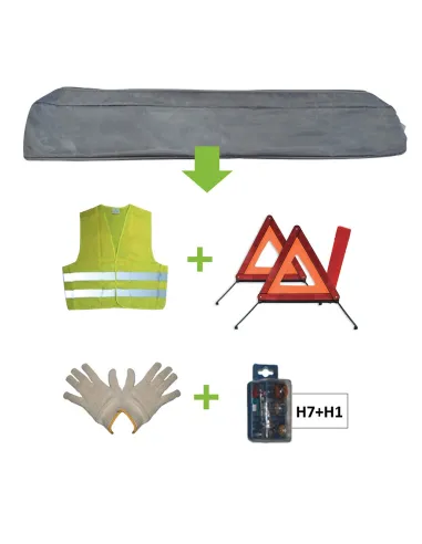 52775 Kit Emergencia Bolsa Gris + Mk H7+H1 +...